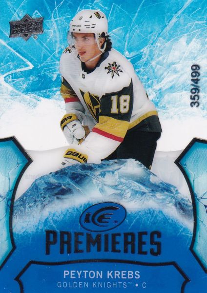 insert RC karta PEYTON KREBS 20-21 UD Ice Premieres /499